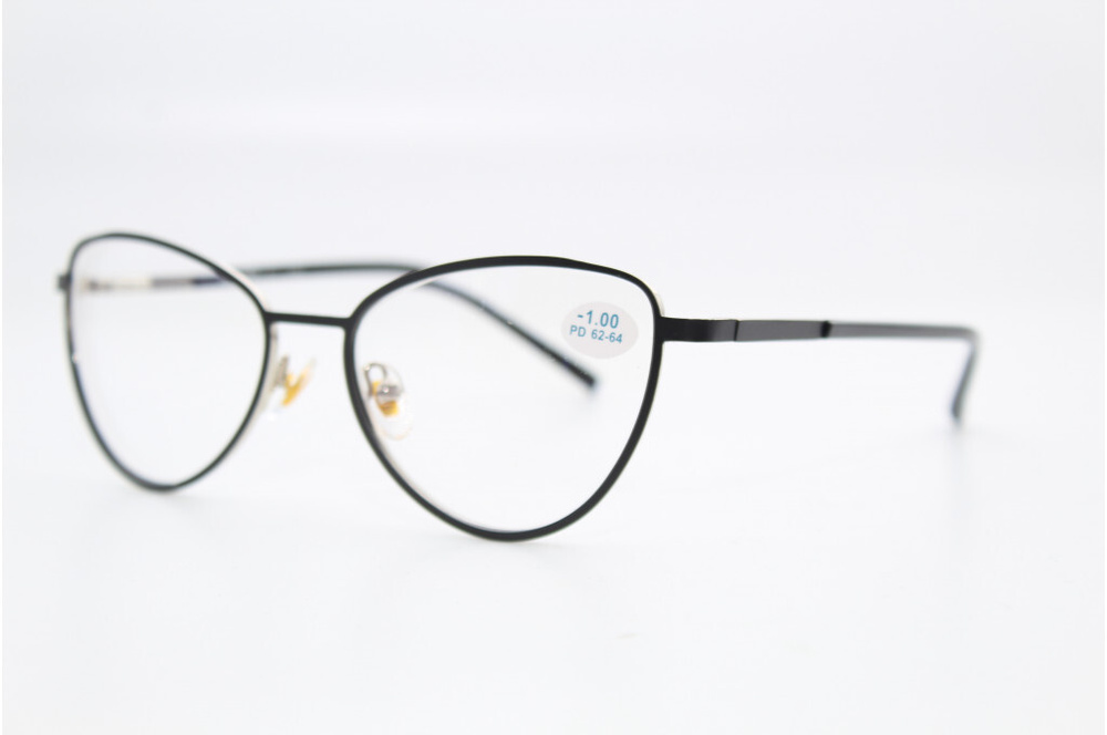 Готовые очки для зрения с покрытием "антиблик" (черные) флекс дужки ...