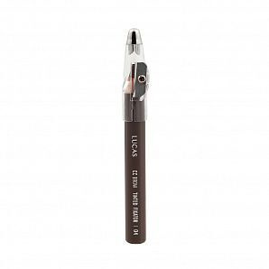 Восковый карандаш для бровей CC Brow СС Броу TINTED WAX FIXATOR, цвет 02 (темно-коричневый)  #1
