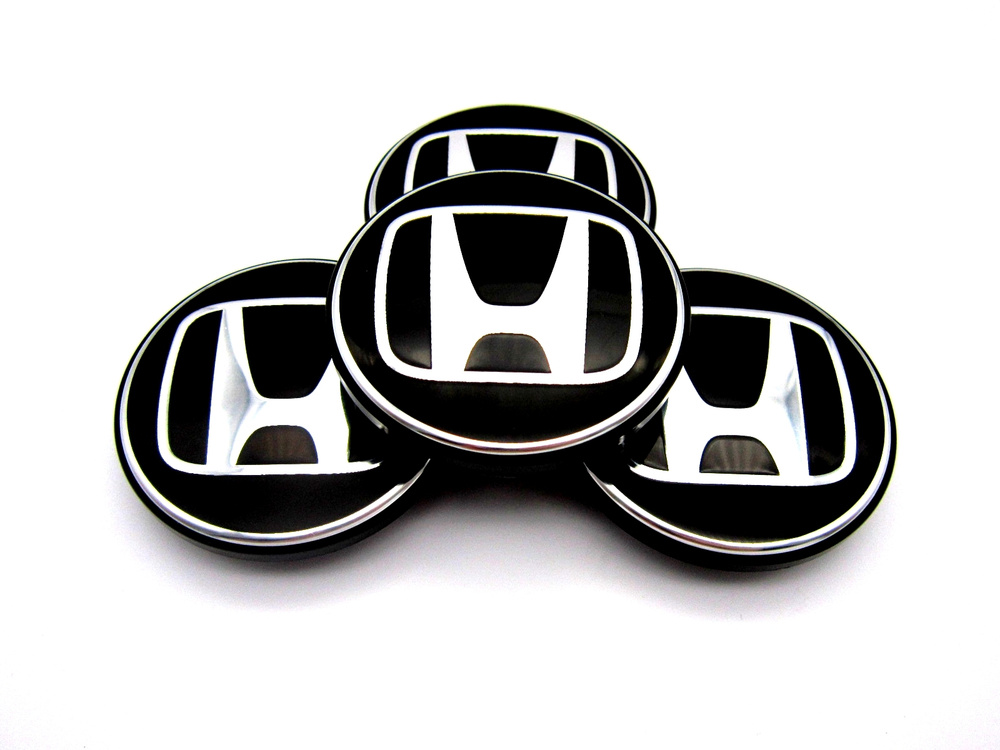 Колпачки заглушки на литые диски КиК Хонда 62/55/10, комплект 4 шт.  #1