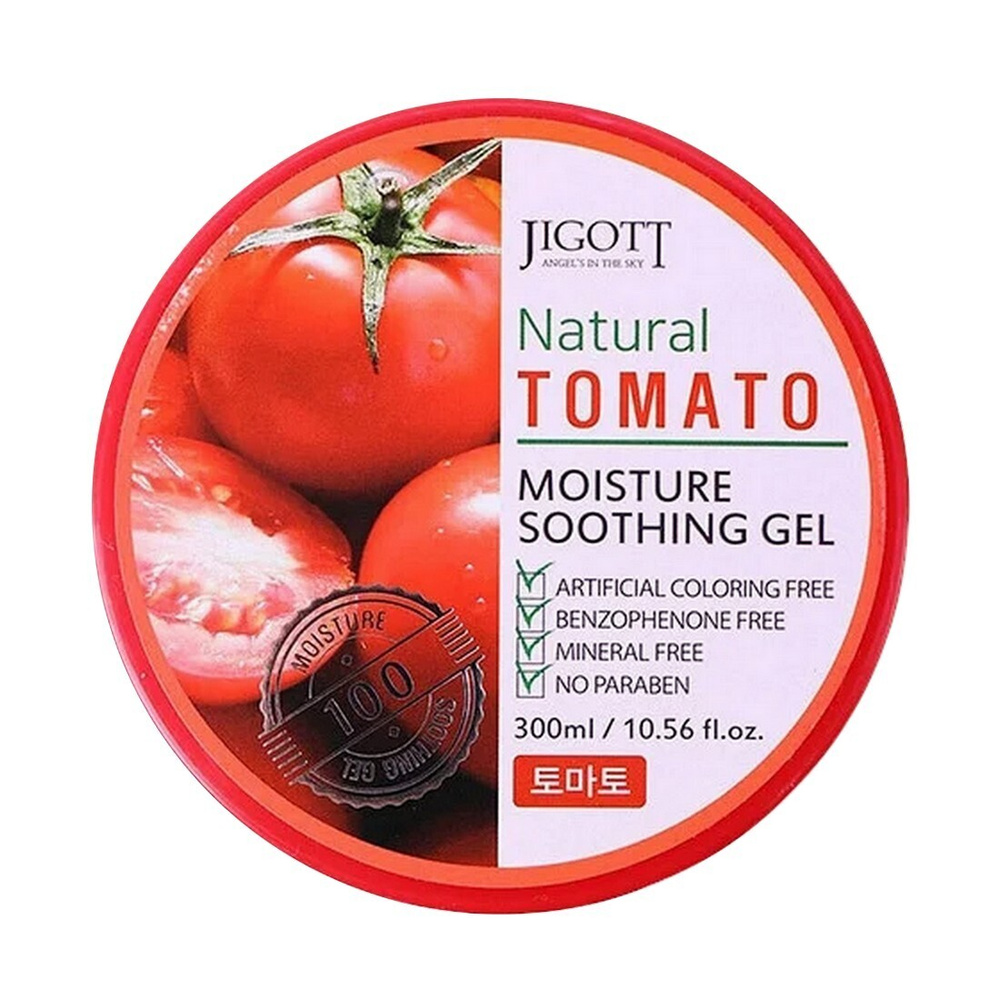 Jigott Увлажняющий успокаивающий гель с экстрактом томата / Natural Tomato Moisture, 300 мл  #1