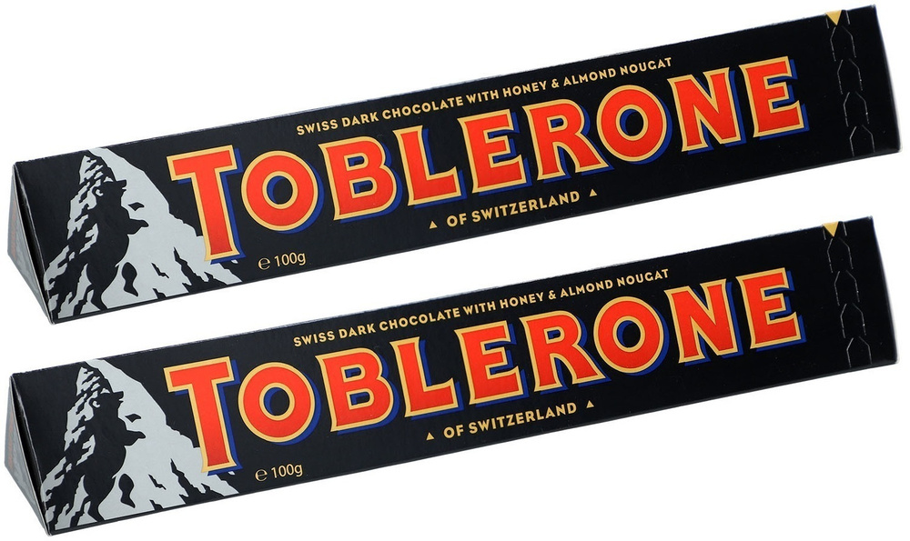 Молочный шоколад Toblerone Dark / Тоблероне Дарк 2 шт. 100 г. (Швейцария)  #1