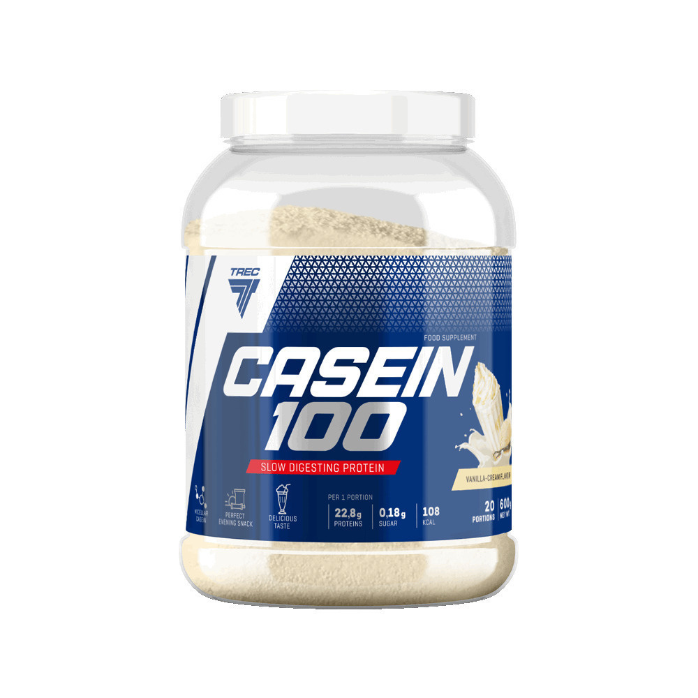 Протеин мицеллярного казеина Casein 100, 600 г, вкус: сливочная ваниль  #1