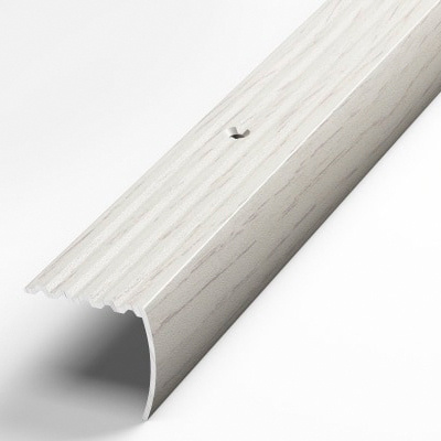 Порожек для напольных покрытий 30x27 мм, длина 1,8 м, профиль-уголок алюминиевый Лука ПУ 04, декор дуб #1