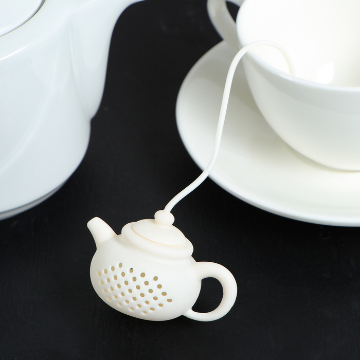 Ситечко для чая Доляна Чайник , 5,5 см, цвет белый #1