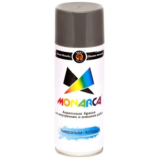 Краска аэрозольная Monarca (520мл), RAL9006 Белый Алюминий #1