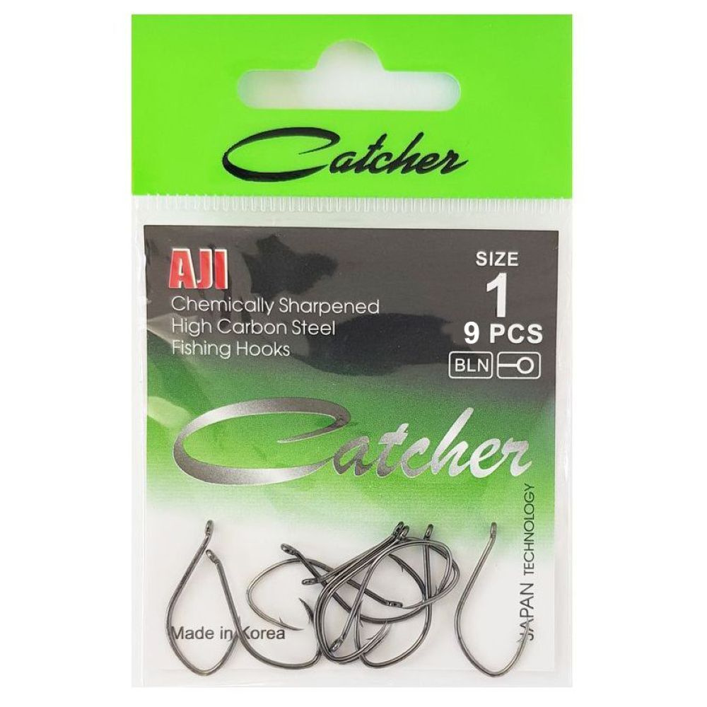 Крючок "Catcher" AJI Size 1 (1 пакетик) #1