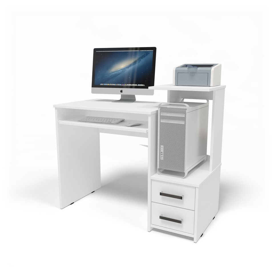 Компьютерный стол Фурино с ящиками правый #1