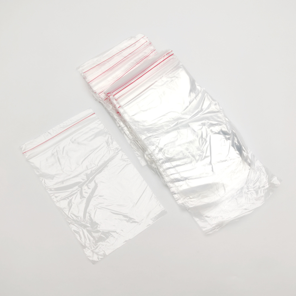 Пакеты грипперы с замком зиплок(ziplock), размер 10*15 см, упаковка 100 штук  #1