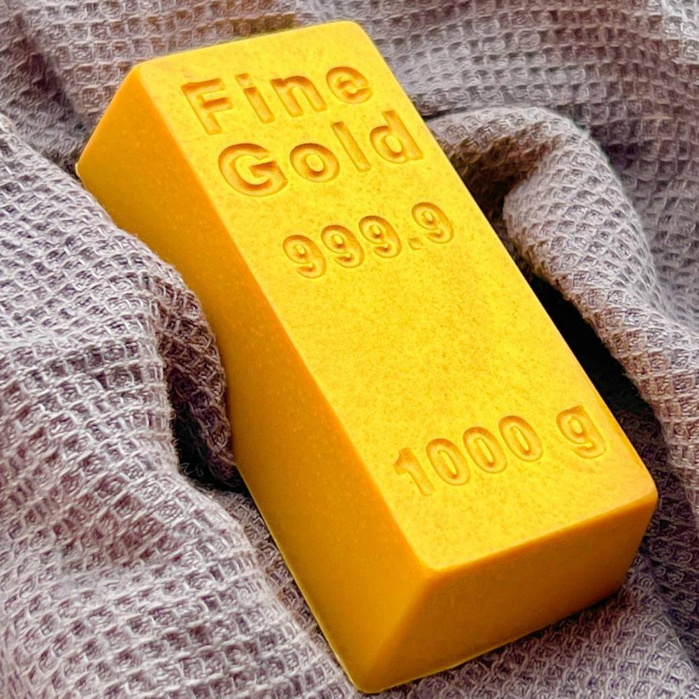 Пластиковая форма для мыла "Слиток золота" для мыла, шоколада, гипса, марципана, бетона Выдумщики  #1