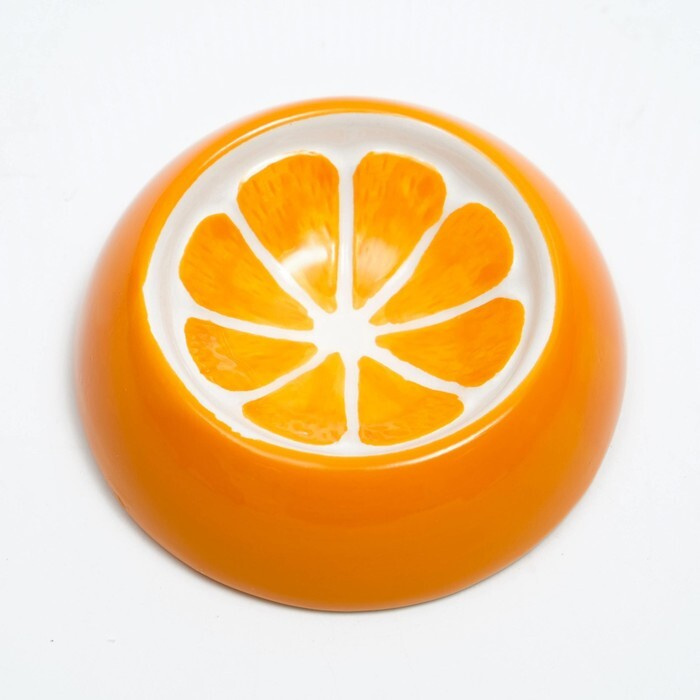 Миска керамическая для грызунов "Апельсинка", 30 мл, 7,7 х 2,3 см  #1