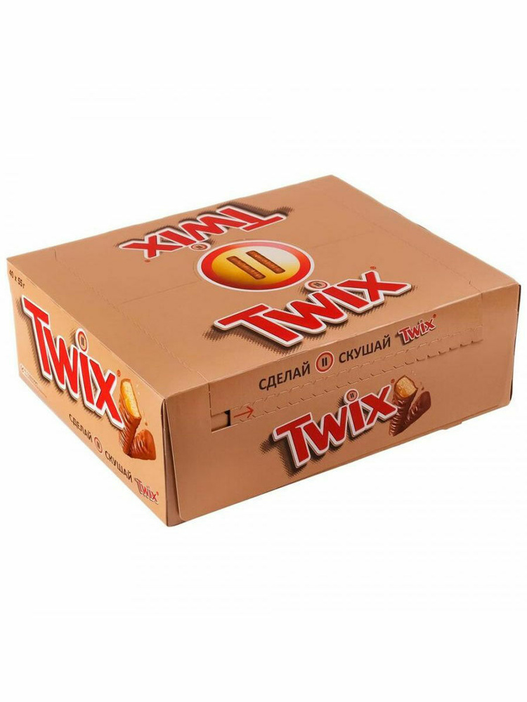 Шоколадный батончик Twix, 40 штук по 55 г. #1