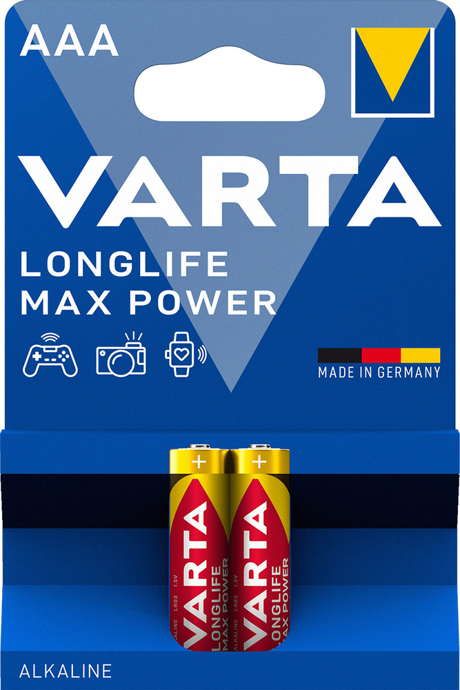 Varta Батарейка AAA, Щелочной тип, 1,5 В, 2 шт #1