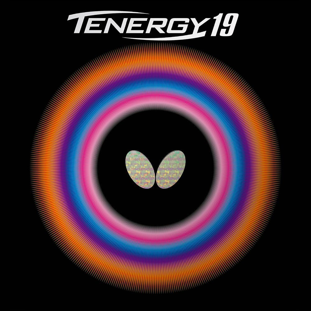 Теннисная накладка для ракетки настольного тенниса BUTTERFLY Tenergy 19, Черный, толщина губки 1,9  #1