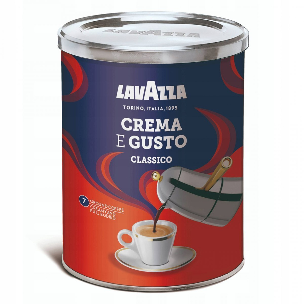 Кофе молотый Lavazza Crema e Gusto жестяная банка, 250 г #1
