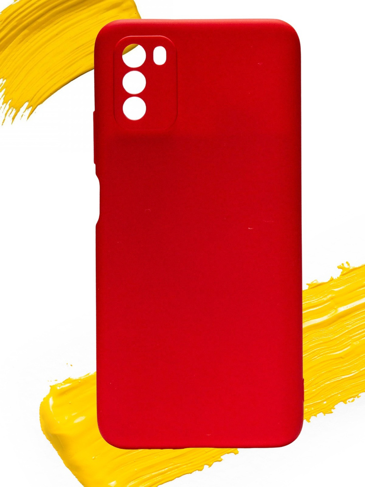 Чехол для Xiaomi Poco M3 / чехол на поко м3 красный #1