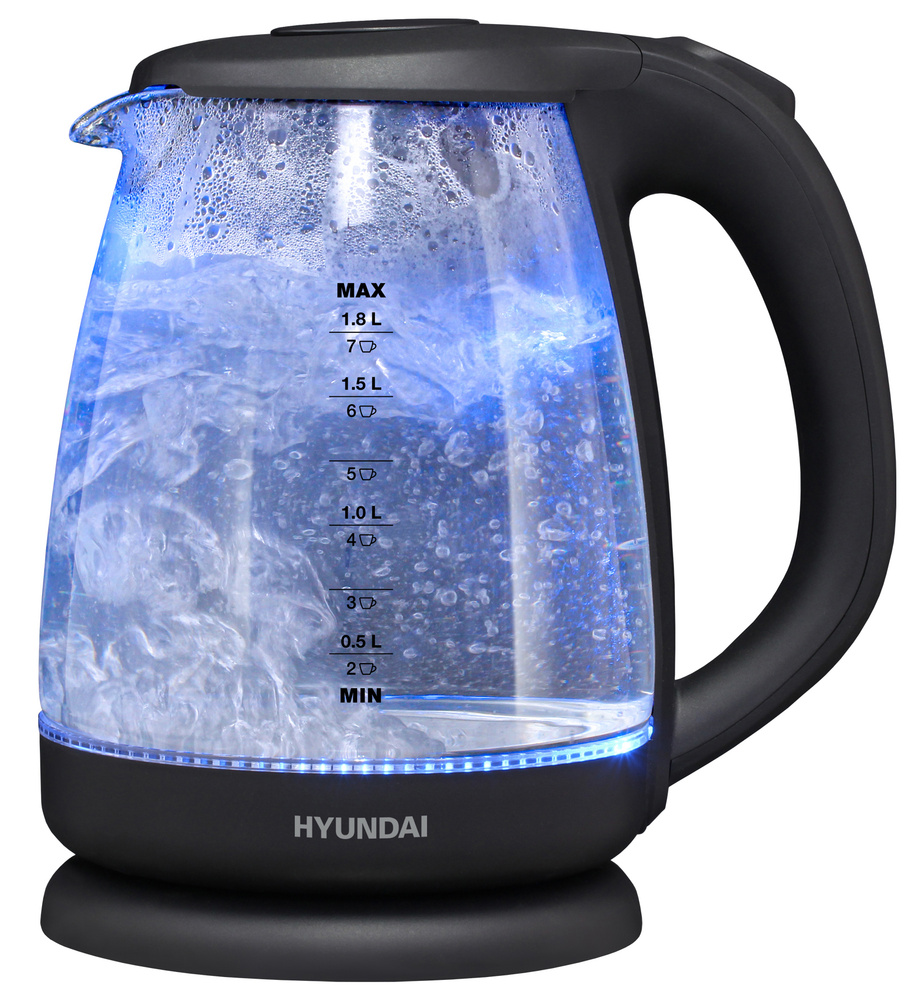 Электрический чайник Hyundai HYK-G3003, черный #1
