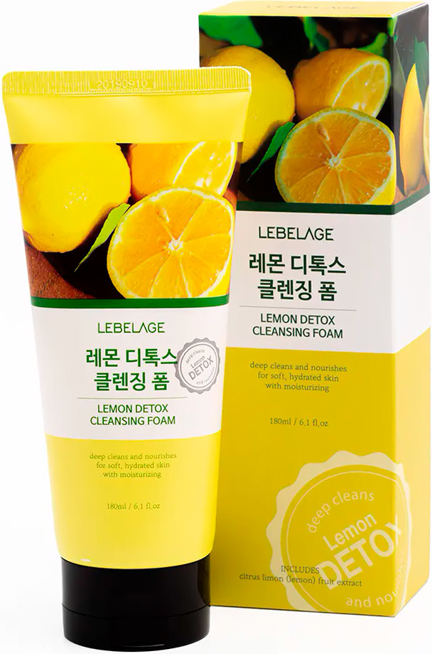 LEBELAGE Пенка для лица с Лимоном / 180мл / LEMON Detox Cleansing FOAM #1