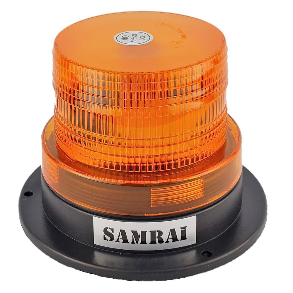 Проблесковый маячок оранжевый светодиодный Samrai на магните CLP-012-1A/ питание от прикуривателя 12-24в #1