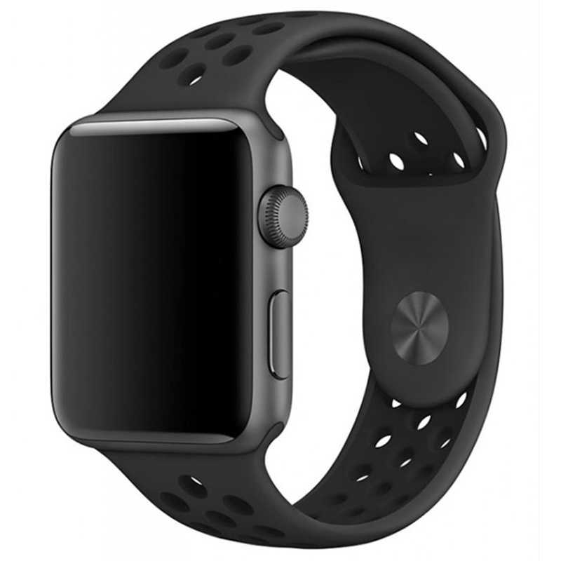 Силиконовый спортивный ремешок для Apple Watch (Series 1-7, SE), 38-40-41 мм / Браслет силиконовый для #1