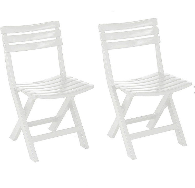 Садовый стул, Пластик, 41х41х78 см, 2 шт #1