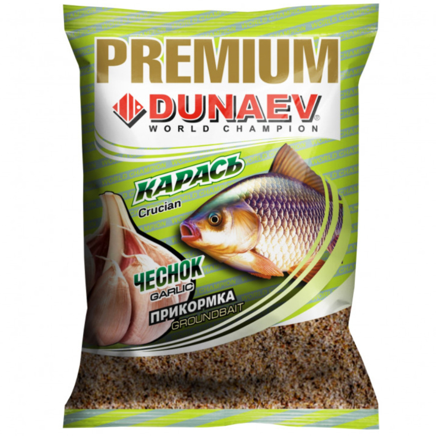 Прикормка натуральная рыболовная Dunaev PREMIUM Карась Чеснок 1 кг ...
