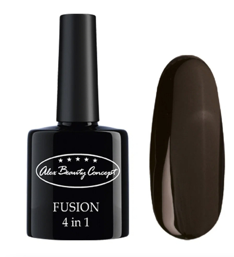 Alex Beauty Concept гель лак для ногтей FUSION 4 IN 1 GEL, 7.5 мл., цвет темный шоколад.  #1