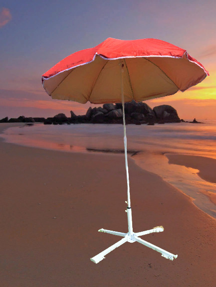 PROGARDEN Пляжный зонт,160см,красный #1