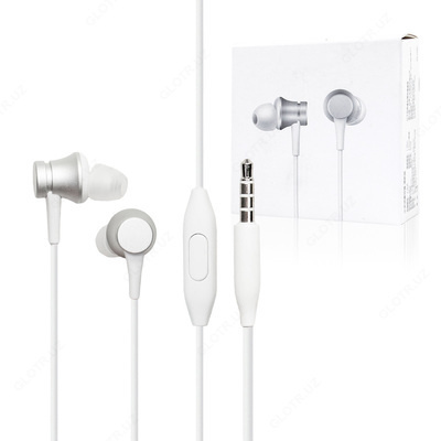 Наушники Mi In-Ear Headphones Basic Silver, проводные, с микрофоном, гарнитура, вакуумные, внутриканальные, #1