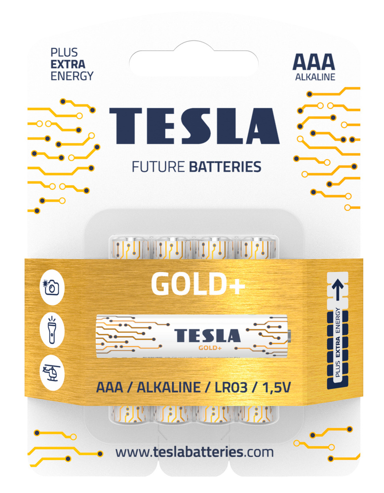 TESLA BATTERIES Батарейка AAA, Щелочной тип, 1,5 В, 4 шт #1