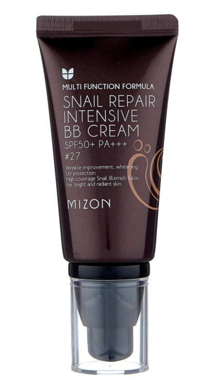 Mizon Snail Repair Intensive BB Cream SPF50+ РА+++ #27 ББ-крем с экстрактом муцина улитки 50мл  #1