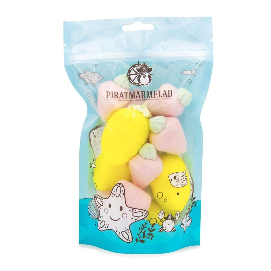 Набор маршмеллоу Пират-Мармелад лимон и клубника желе, 150г - купить с ...