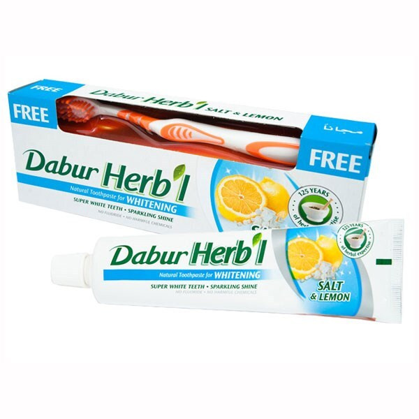 Dabur Herb'l зубная паста WHITENING SALT & LEMON (гвоздика)/Дабур Хербл Отбеливающая зубная паста соль #1