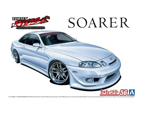 Aoshima 56k Сборная модель Soarer '96 Vertex JZZ30, 1/24 #1