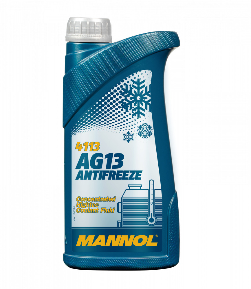 Антифриз для двигателя автомобиля MANNOL ANTIFREEZE G13 (-40), охлаждающая жидкость МАННОЛ в авто, Гибридный #1