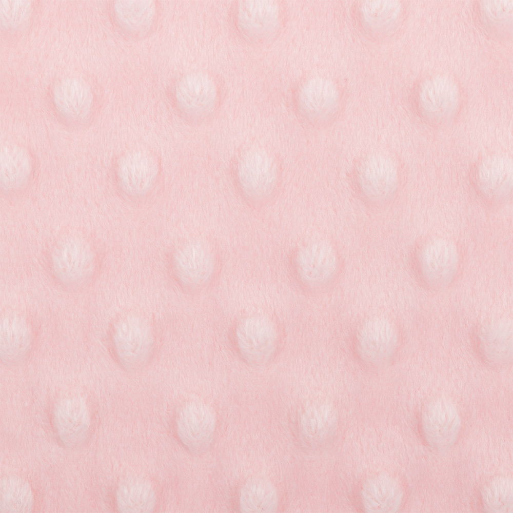 Ткань для игрушек,плюш "PEPPY" PEVD, 48x48см, 309г/кв.м, 100% полиэстер 30 св.розовый  #1