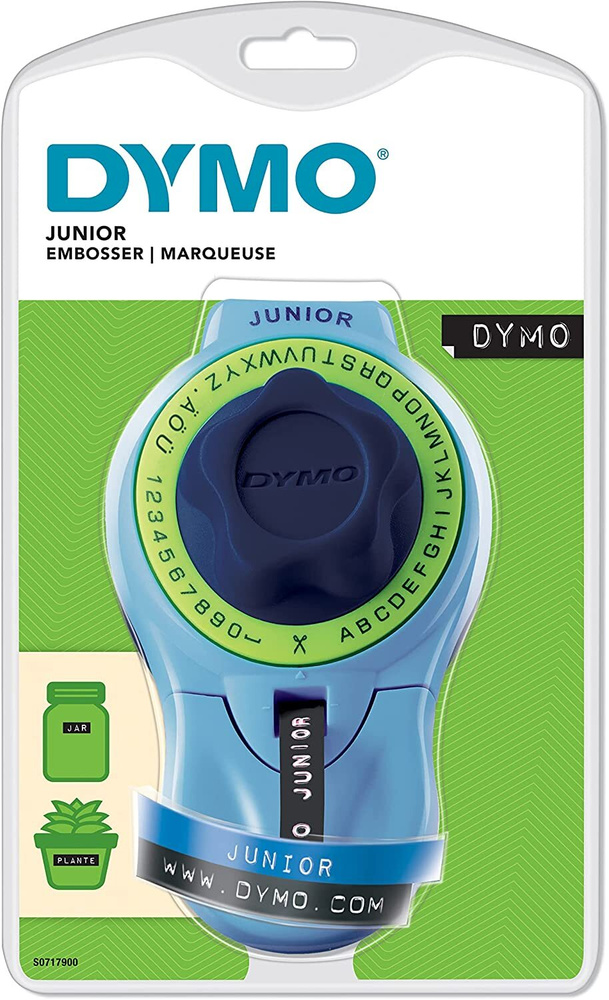 DYMO Принтер для наклеек/этикеток Junior Embosser, синий #1