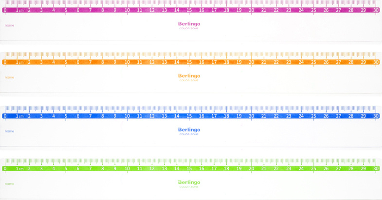 Линейка Berlingo Color, 30 см, прозрачная #1