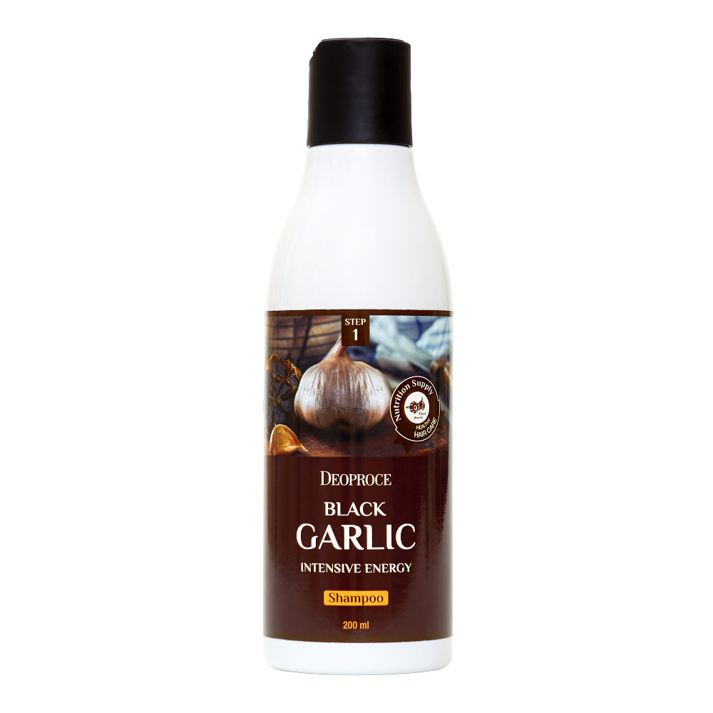 Deoproce Шампунь против выпадения волос с экстрактом черного чеснока Black Garlic Intensive Energy Shampoo, #1