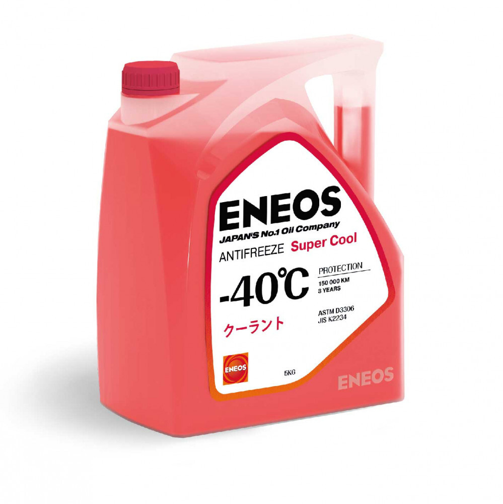 Жидкость охлаждающая низкозамерзающая ENEOS Antifreeze Super Cool -40C 5кг (red)  #1