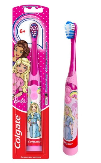 Colgate Электрическая зубная щетка Barbie, розовый #1