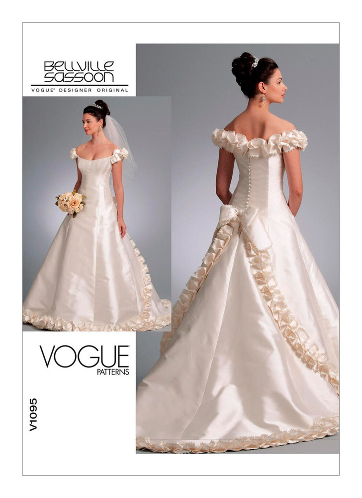 Супер Выкройка из Америки премиум класса для шитья 1095orang12-16 Свадебное платье  #1