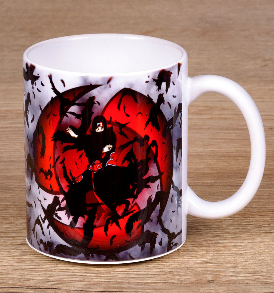 Кружка для кофе и чая "Легендарные герои Аниме и вороны" (100% керамическая, 330 мл)  #1