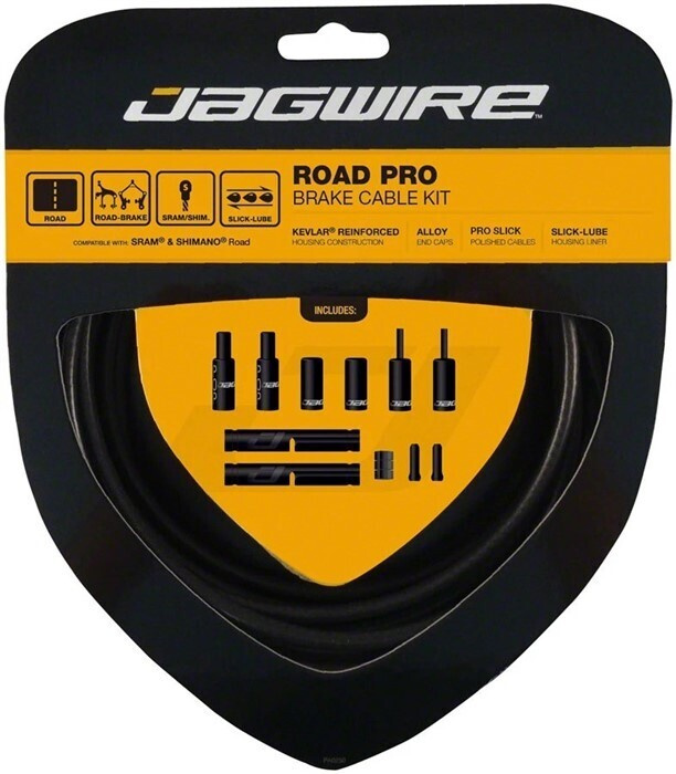 Набор рубашек и тросиков тормоза Jagwire Road Pro Brake Kit Stealth Black (PCK209)  #1