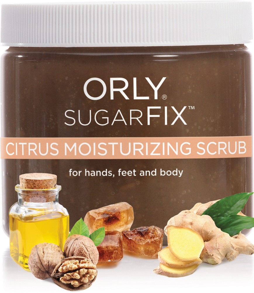 ORLY Скраб для рук, ног и тела SUGAR FIX  Citrus Moisturizing Scrub  500г #1