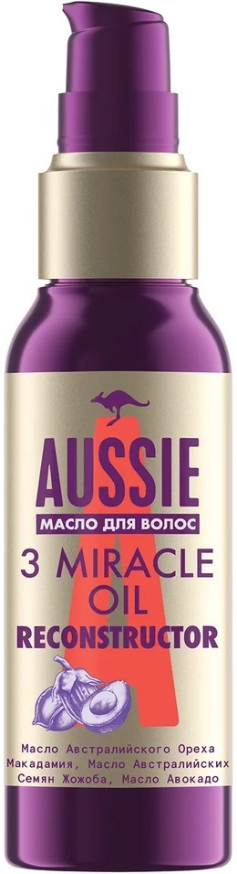 Масло для волос Aussie 3 Miracle Oil Reconstructor 100мл 1 шт #1