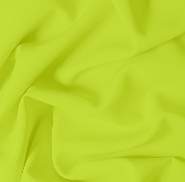 Ткань Габардин стрейч Белый Лебедь 150см лимонный неон 100%пэ 183г/м2 (НА ОТРЕЗ)  #1