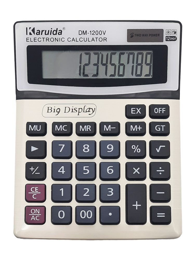 Офисный калькулятор DM-1200V, настольный большой калькулятор  #1