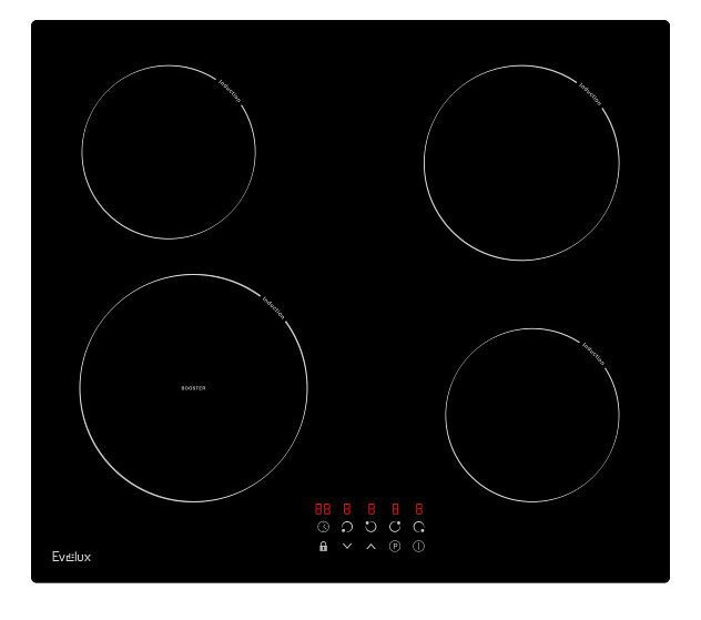 Встраиваемая независимая электрическаяя поверхность Evelux HEI 641 B  #1