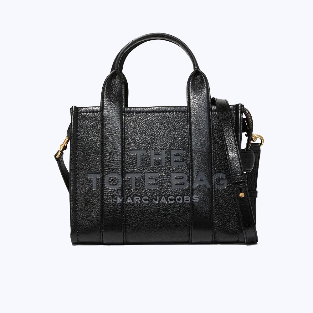 СУМКА MARC JACOBS THE LEATHER SMALL TOTE BAG BLACK #1