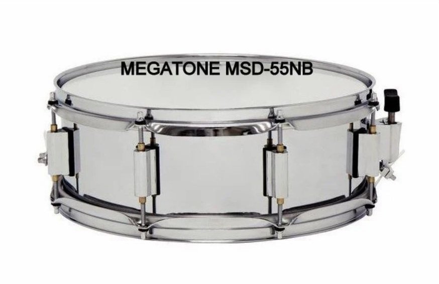Малый барабан маршевый 14 х 5,5" MEGATONE MSD-55NB в комплекте палочки и ремень  #1